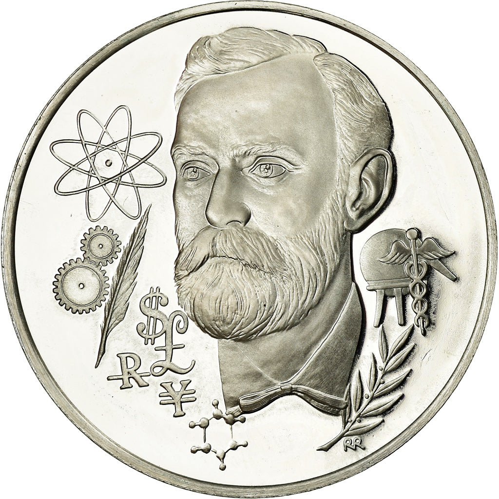 Frankrijk, Medaille, Remise des Prix Nobel, 1975, UNC, Zilver