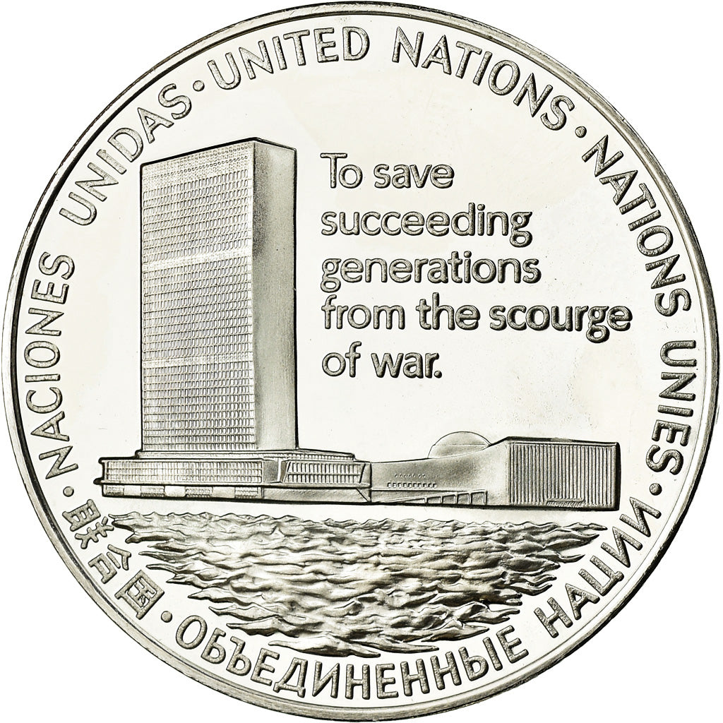 Frankreich, Medaille, 30ème Anniversaire de l'ONU, Politics, Society, War