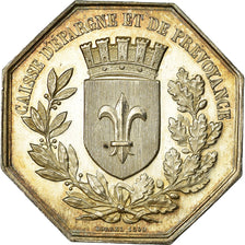France, Jeton, Caisse d'épargne et de prévoyance de Lille, 1860, Borrel, SPL