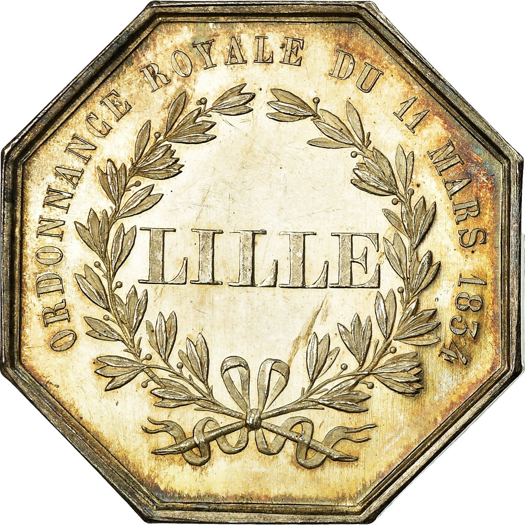 Francia, Token, Caisse d'épargne et de prévoyance de Lille, 1860, Borrel, SPL