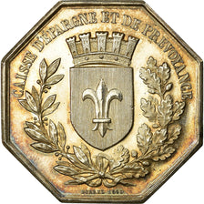 France, Jeton, Caisse d'épargne et de prévoyance de Lille, 1860, Borrel, SPL