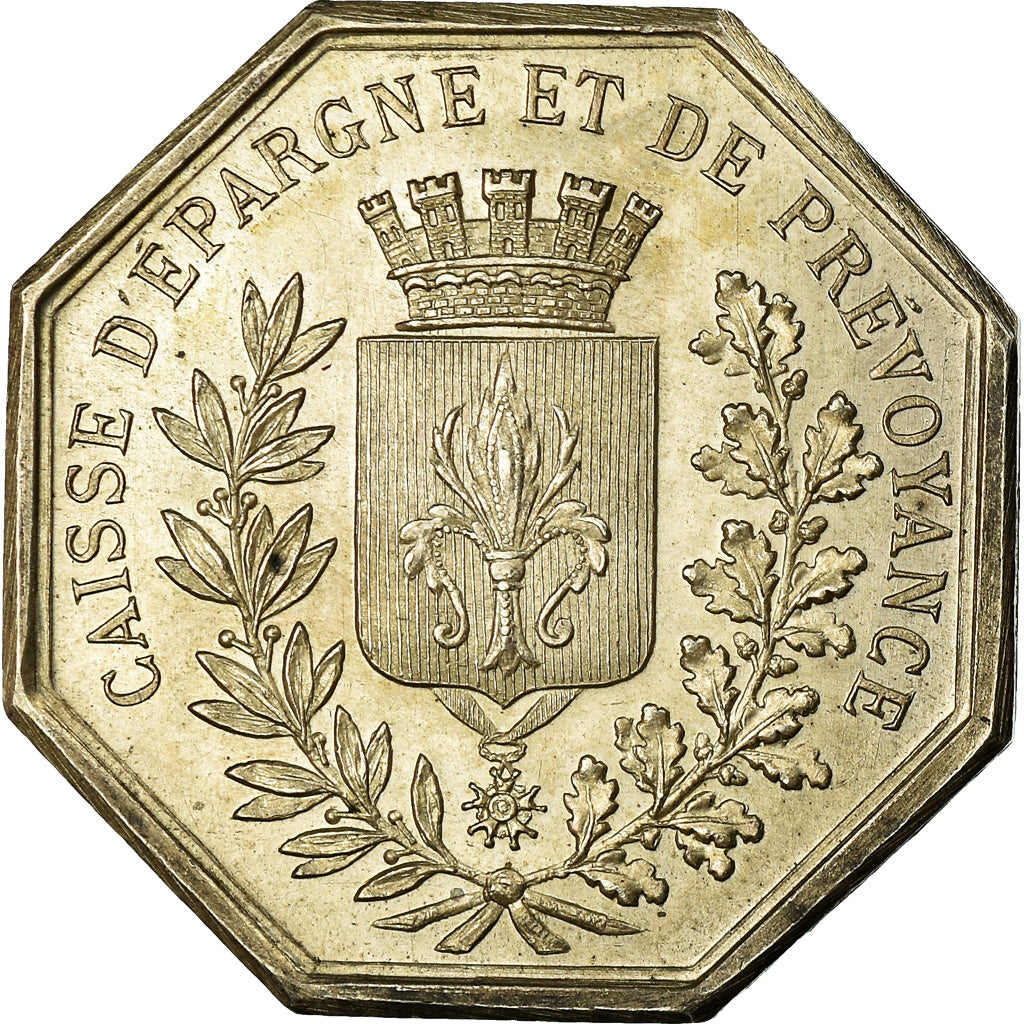 France, Token, Caisse d'épargne et de prévoyance de Lille, 1834, MS(63)