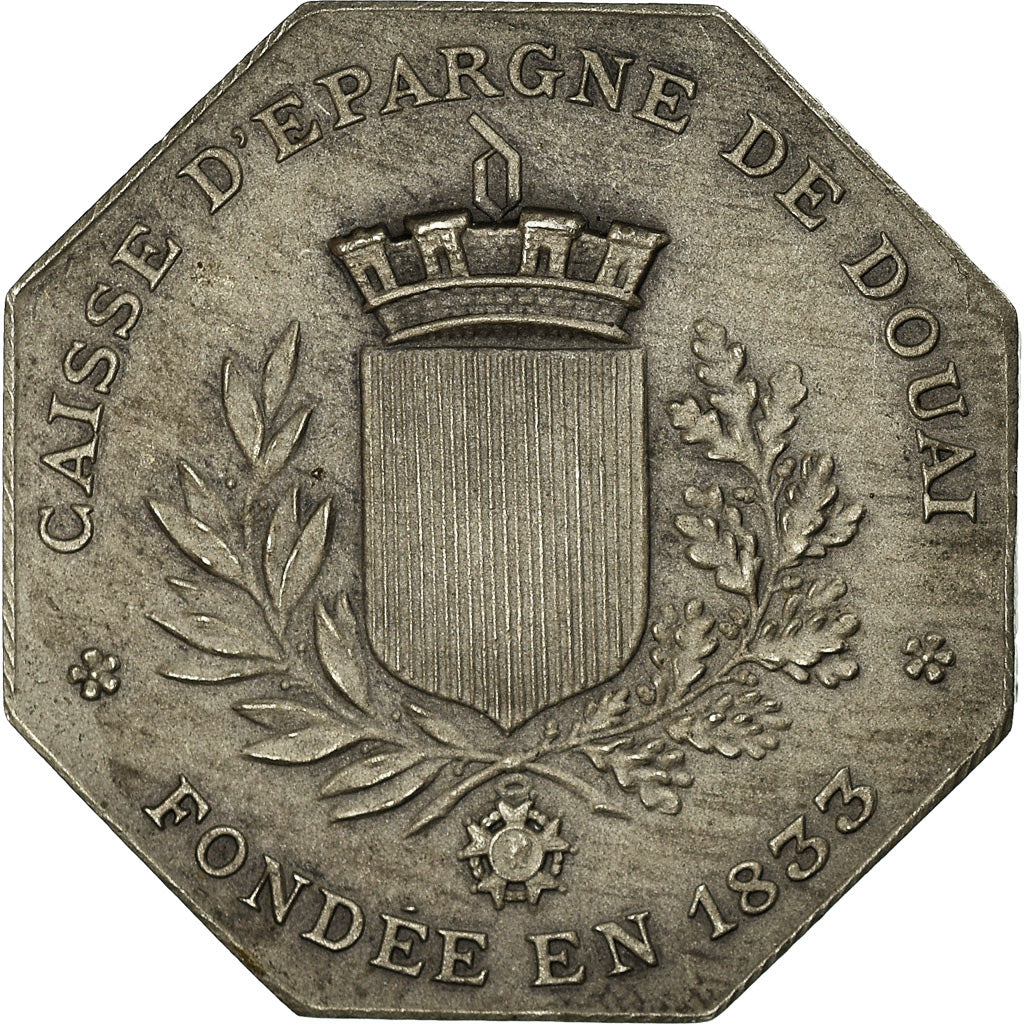 France, Jeton, Savings Bank, Caisse d'Épargne de Douai, 1833, SUP+, Argent