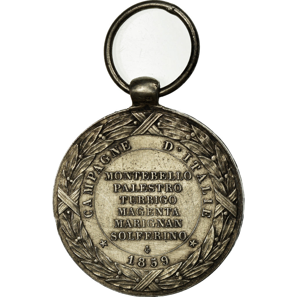 Francja, Napoléon III, Campagne d'Italie, Medal, 1859, Doskonała jakość