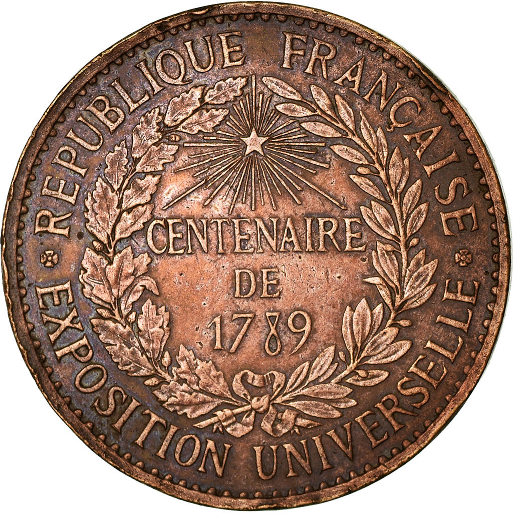 France, Medal, Exposition universelle de Paris, 1889, Barre, EF(40-45), Bronze