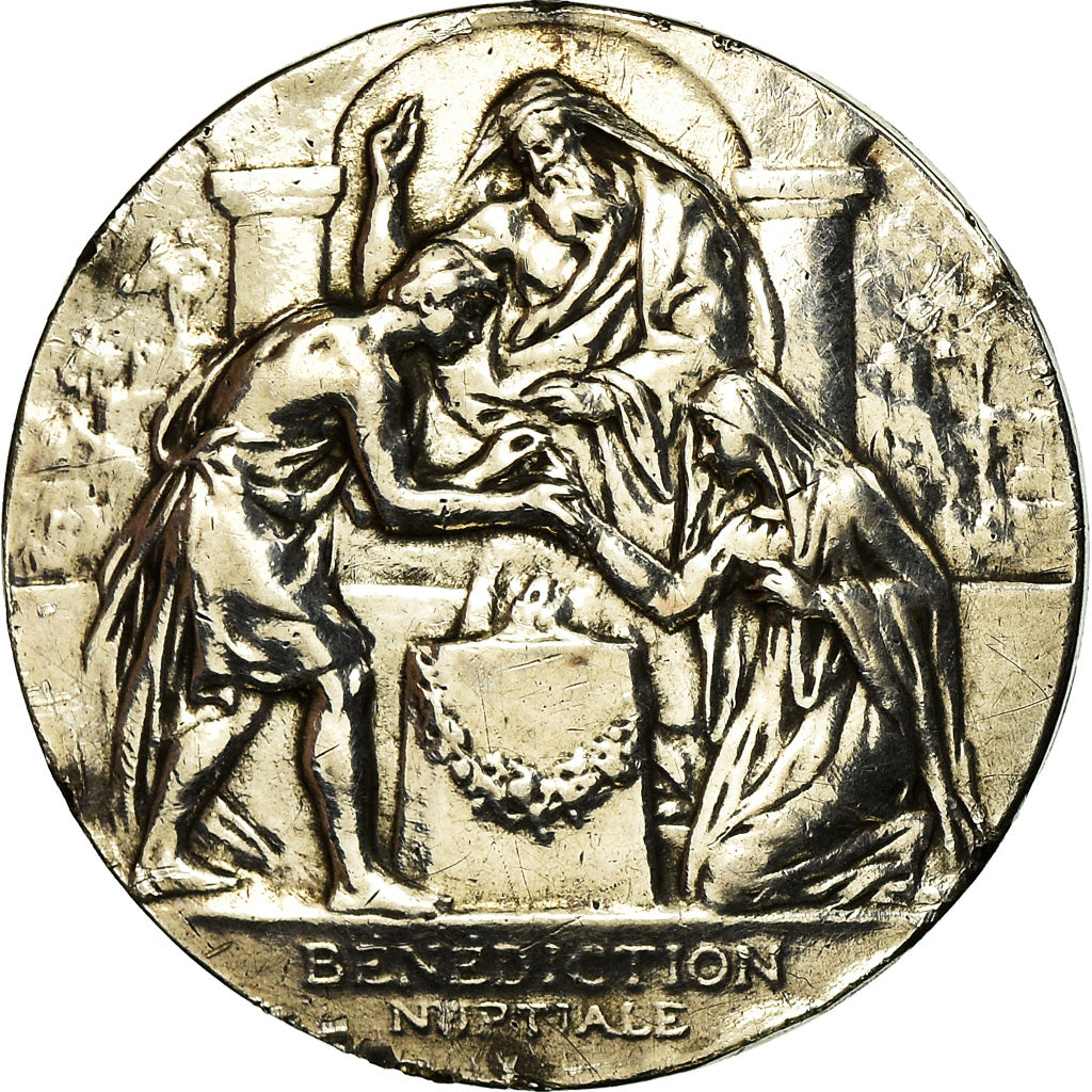 France, Medal, Mariage, Bénédiction Nuptiale, Religions & beliefs, 1893