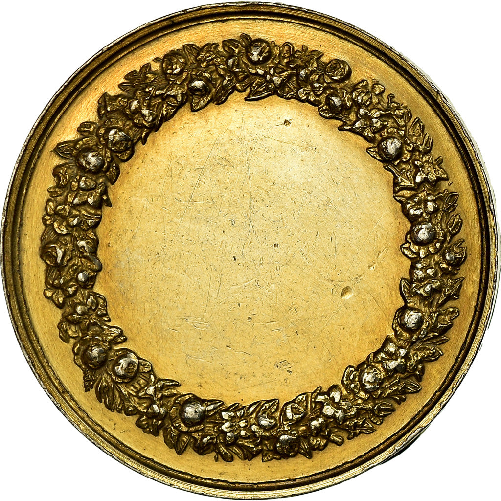 France, Medal, Mariage, Religion, Fidélité Bonheur, Petit, MS(60-62), Vermeil