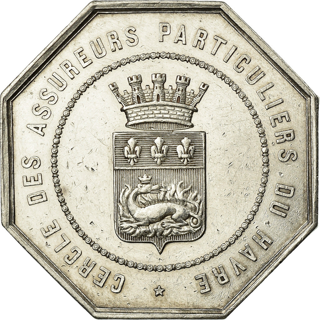 Frankreich, Token, Cercle des Assureurs Particuliers du Havre, Shipping, Caqué