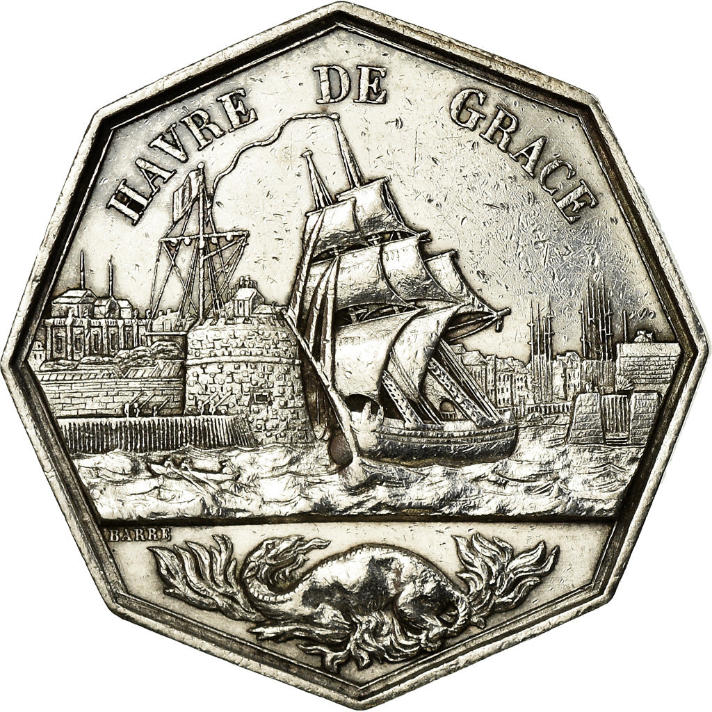 Francia, Token, Chambre de Commerce, Havre de Grace, Shipping, Barre, SPL-