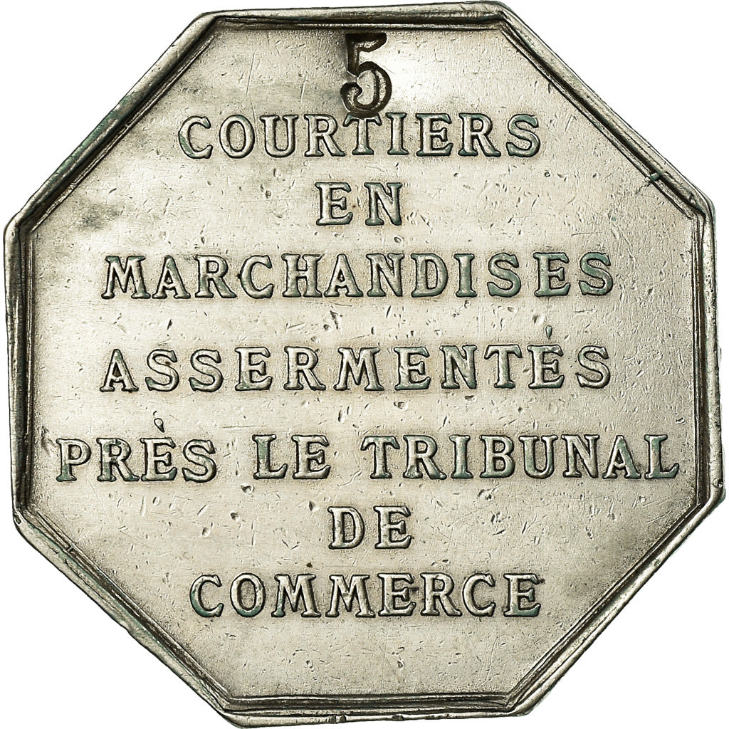 France, Token, Insurance, Syndicats Courtiers en Marchandises Assermentés