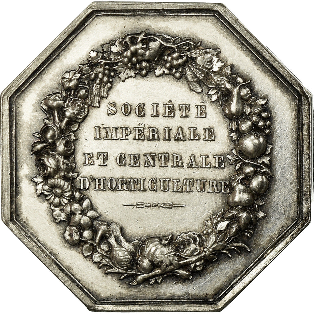 France, Jeton, Napoléon III, Société Impériale d'Horticulture de France, De