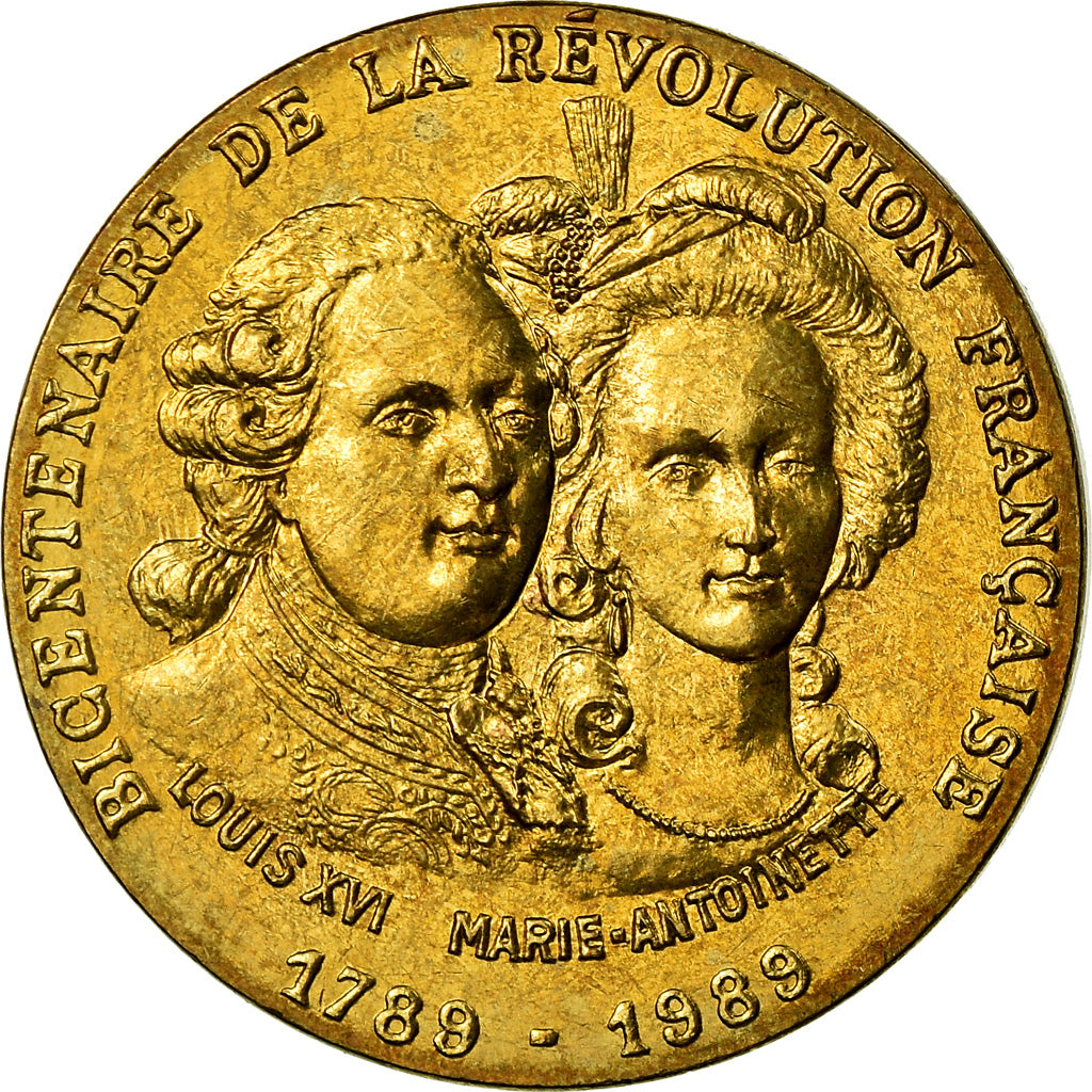 Francja, Medal, Louis XVI et Marie-Antoinette, Historia, 1989, MDP, MS(63)