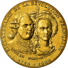 Francja, Medal, Louis XVI et Marie-Antoinette, Historia, 1989, MDP, MS(63)