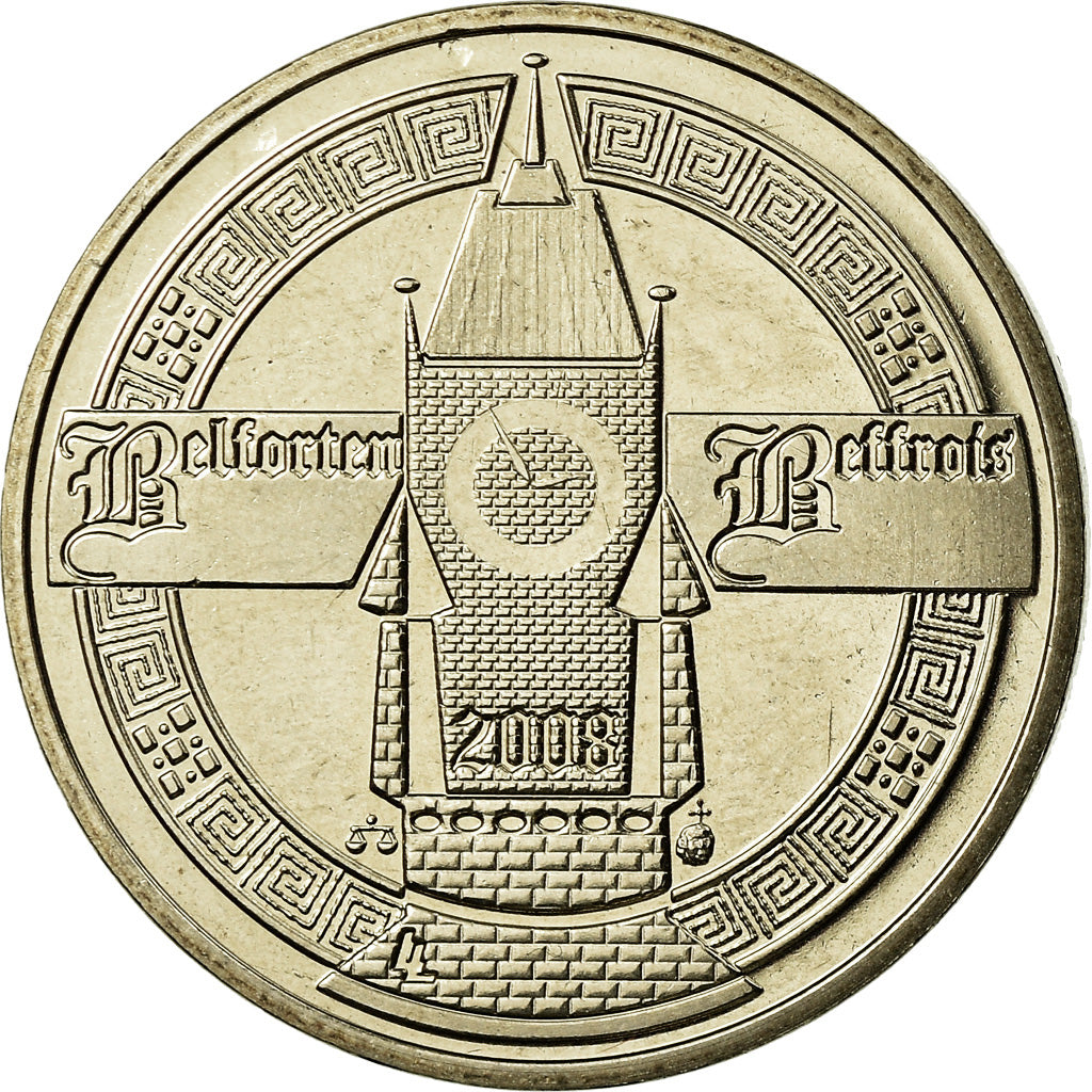 France, Medal, Beffrois de Belfort, Patrimoine Mondiale, 2008, MS(63)