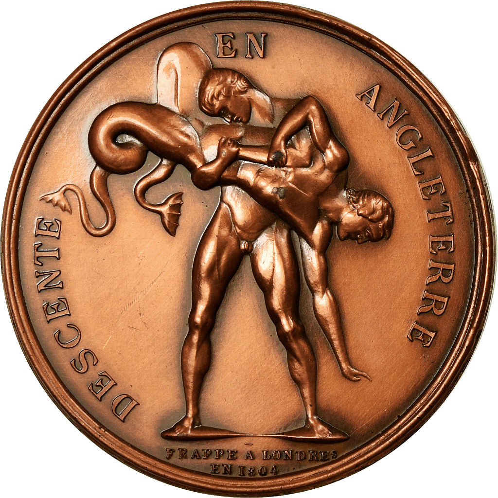 France, Medal, Napoléon Ier, Descente en Angeterre, History, 1968, Restrike