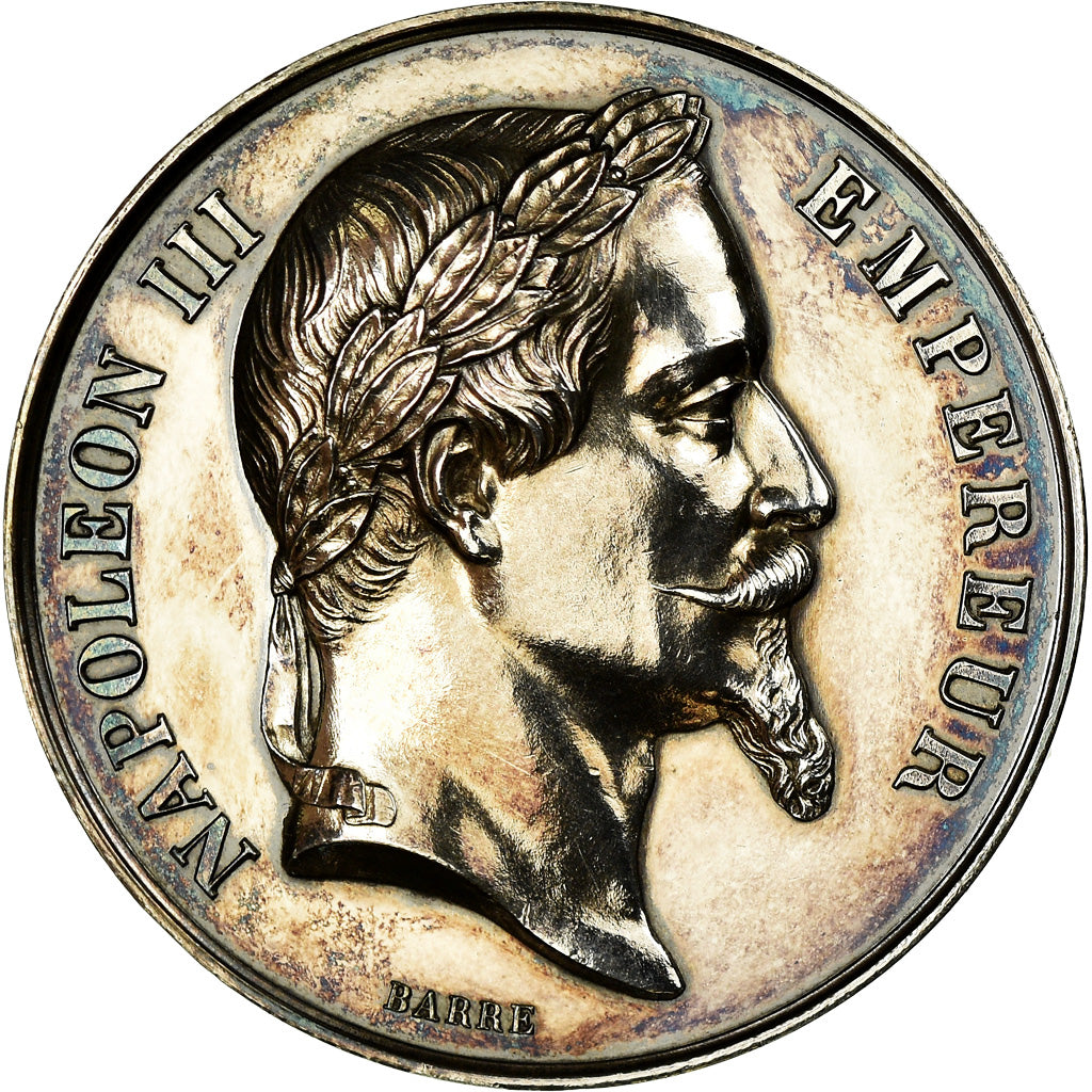 Francia, medaglia, Napoléon III, Concours Agricole Régional, Clermont, 1870