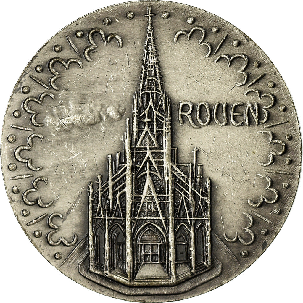 Francia, medaglia, Centre de Transfusion Sanguine, Rouen, BB+, Bronzo argentato