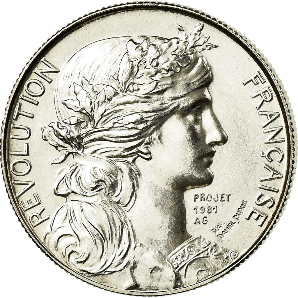 France, Medal, Bicentenaire de la Révolution Française, History, 1989