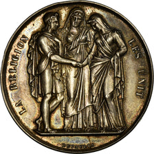 France, Medal, Mariage, La Religion les Unit, Depaulis, MS(60-62), Silver