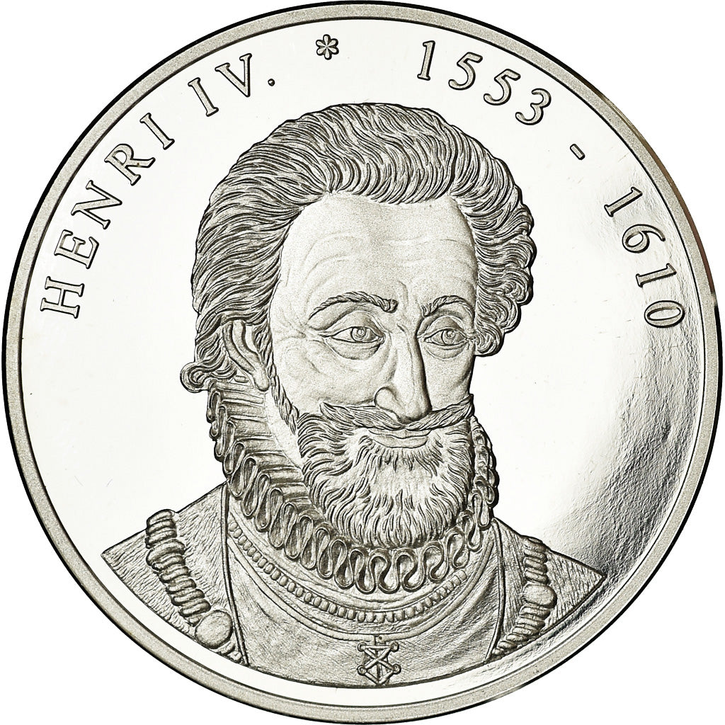 Francia, medaglia, Les Rois de France,  Henri IV, History, FDC, Argento