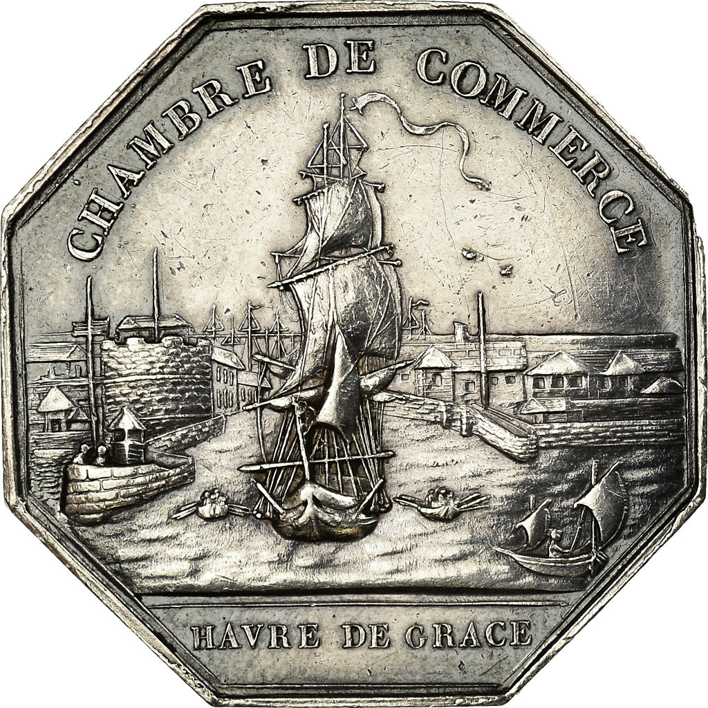 Frankrijk, Token, Chambre de Commerce, Havre de Grace, Charles X, Tiolier, PR+
