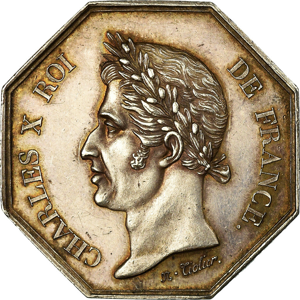 Frankrijk, Token, Charles X, Conseil Municipal du Havre de Grace, 1828, Tiolier