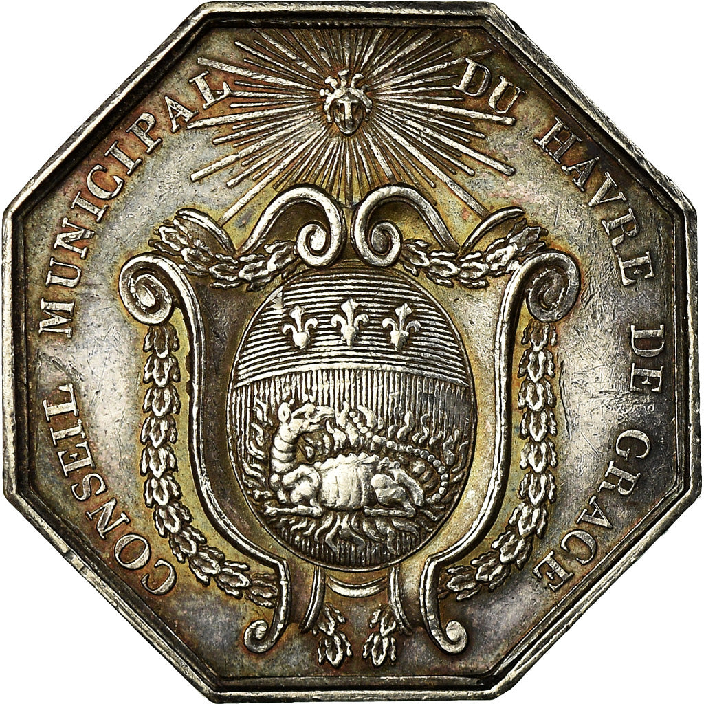 Frankreich, Token, Louis XVIII, Conseil Municipal du Havre de Grace, 1819
