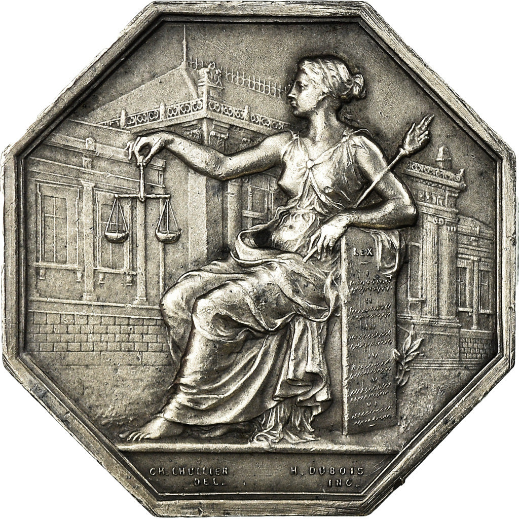 France, Token, Droit, Avoués du Tribunal Civil du Havre, 1894, Dubois.H