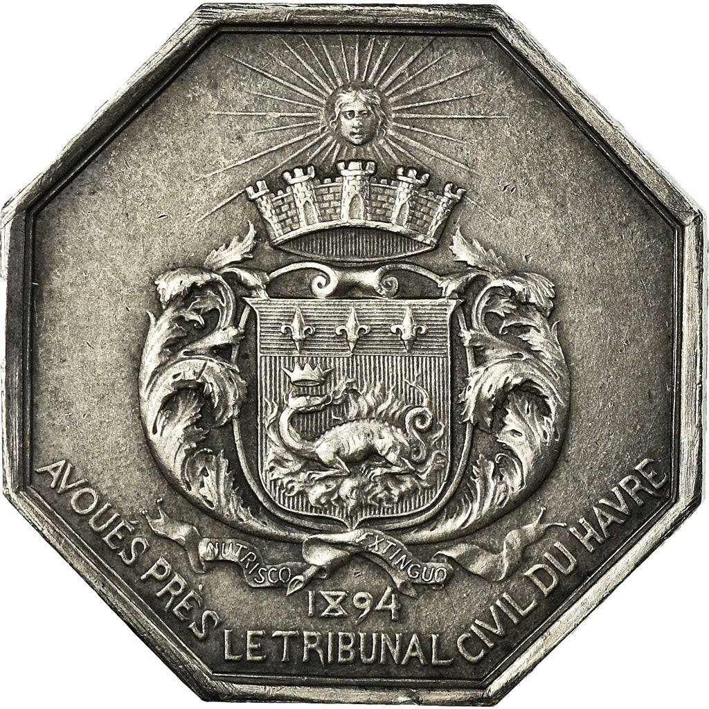 France, Token, Droit, Avoués du Tribunal Civil du Havre, 1894, Dubois.H
