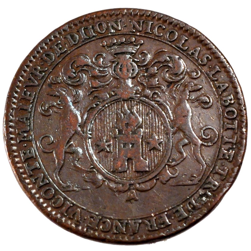 France, Royal, Token, 1713, EF(40-45), Copper, Feuardent #10080, 8.95