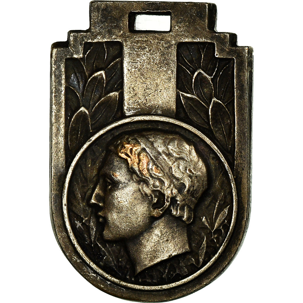 Francia, medaglia, Marianne, Paris-Normandie, BB, Bronzo argentato