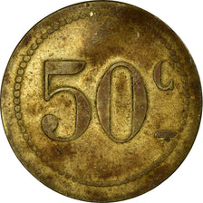 France, Token, Nécessité, 50 Centimes, Le Havre, EF(40-45), Brass