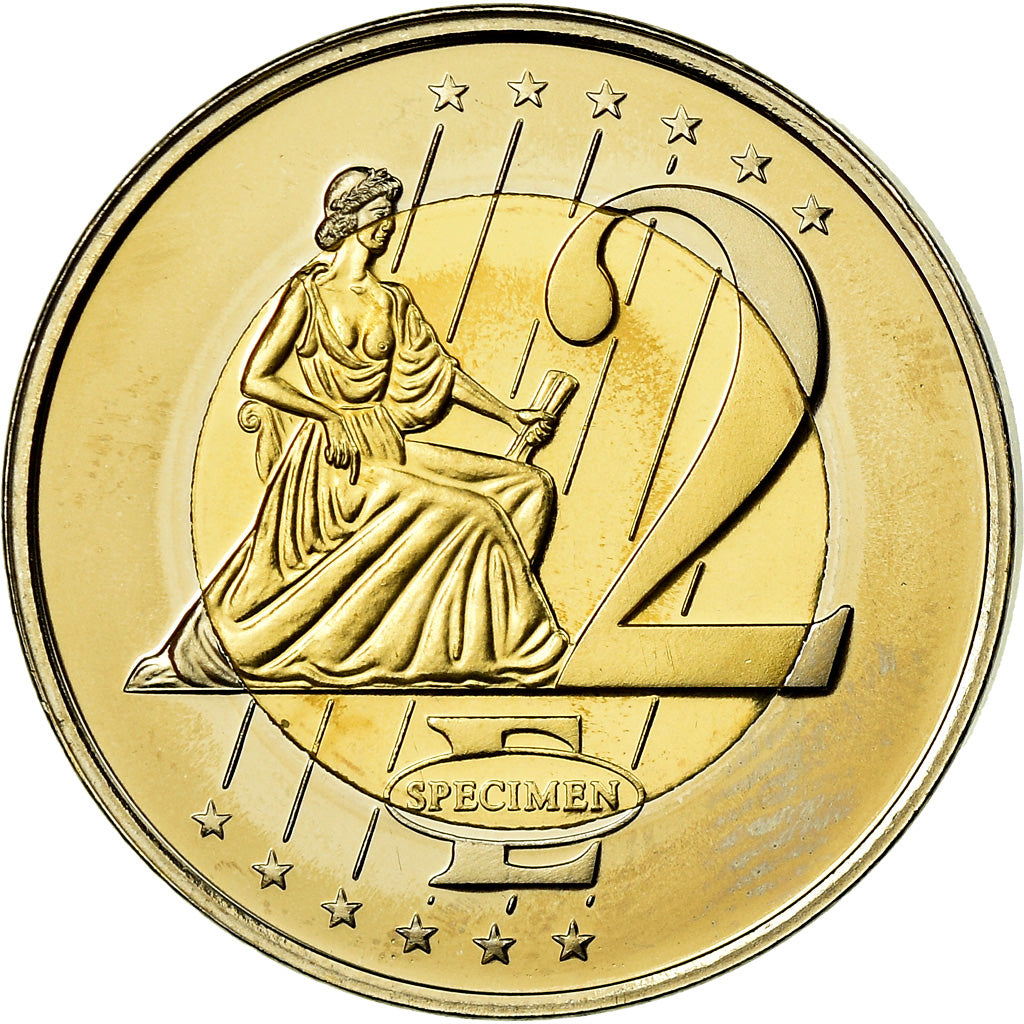 Watykan, Medal, 2 E, Essai-Trial Benoit XVI, 2007, MS(65-70), Bimetaliczny
