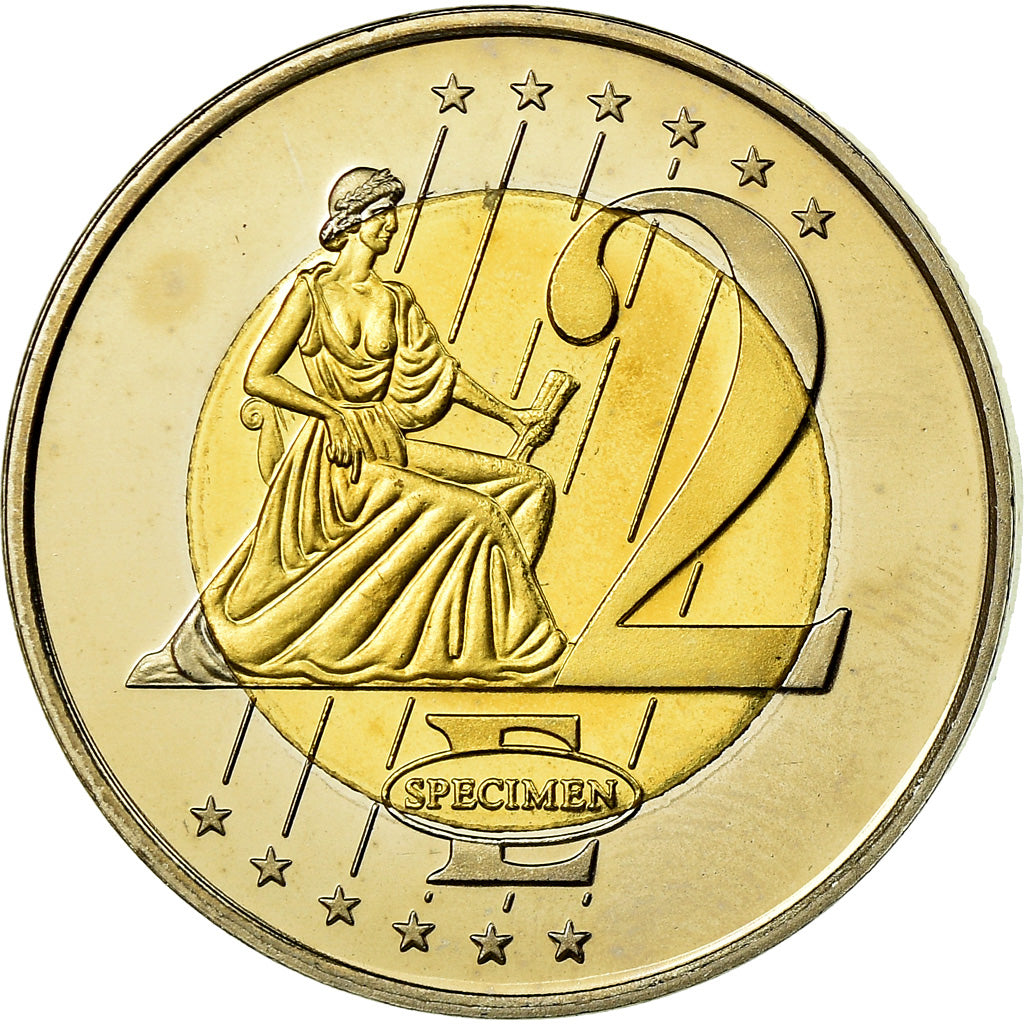 Vatican, Medal, 2 E, Essai-Trial Jean Paul II, 2005, MS(65-70), Bi-Metallic