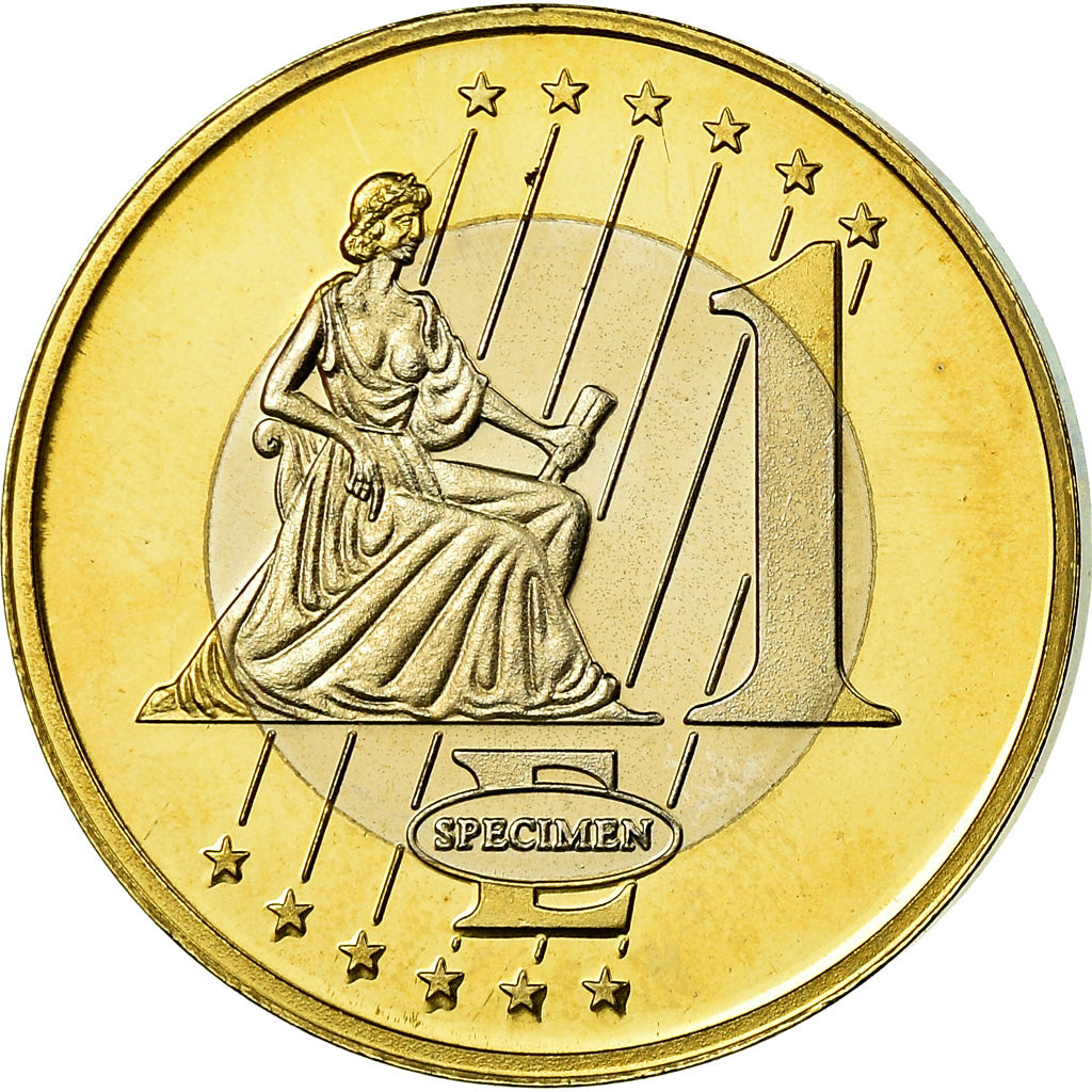 Vatican, Medal, 1 E, Essai-Trial Jean Paul II, 2005, MS(65-70), Bi-Metallic