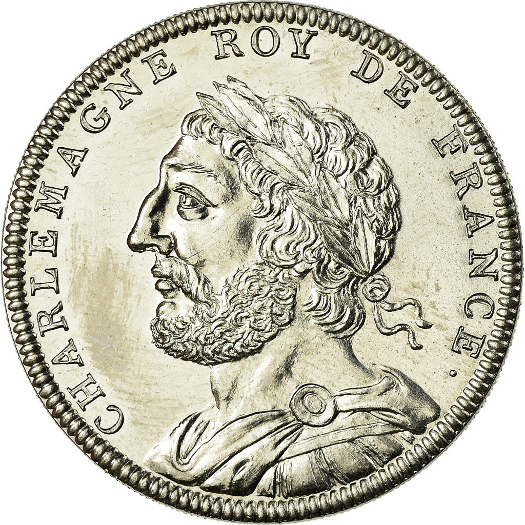 Francia, medaglia, Roi de France, Charlemagne, FDC, Rame-nichel