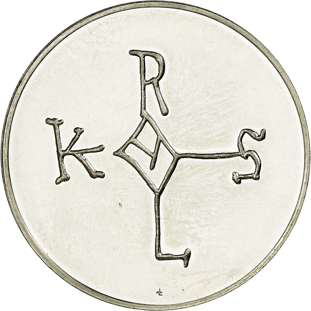 France, Medal, Les Rois de France, Charlemagne, History, MS(63), Silver