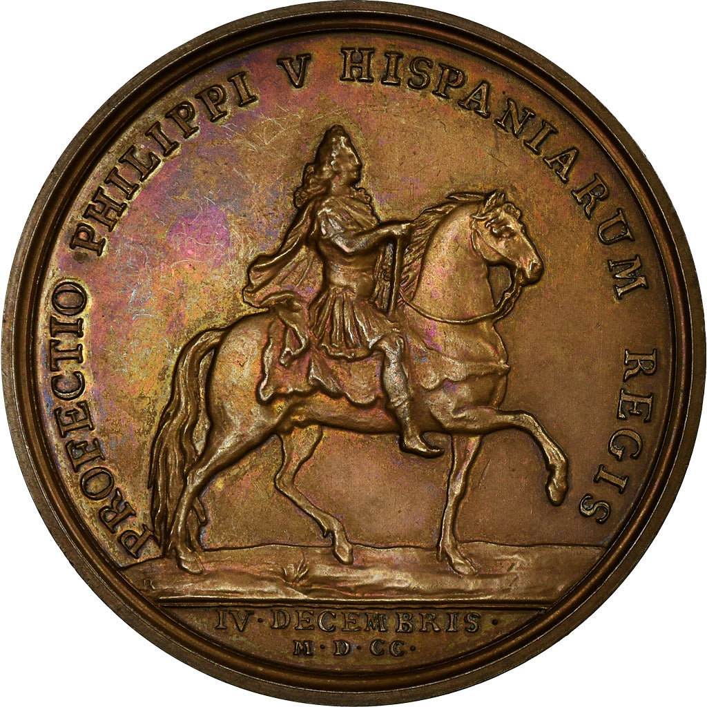 France, Médaille, Louis XIV, Départ de Philippe V, Roi d'Espagne, History