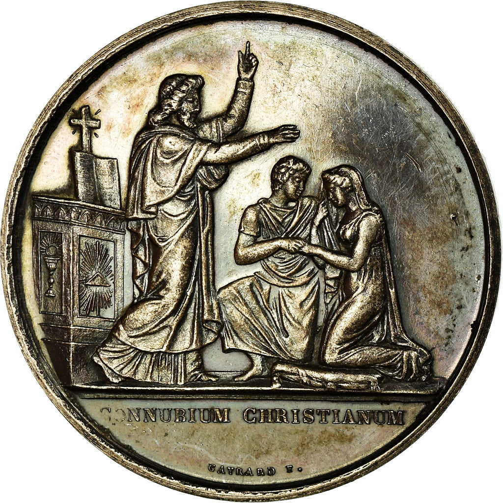 France, Médaille, Médaille de mariage, Religions & beliefs, 1882, Gayrard