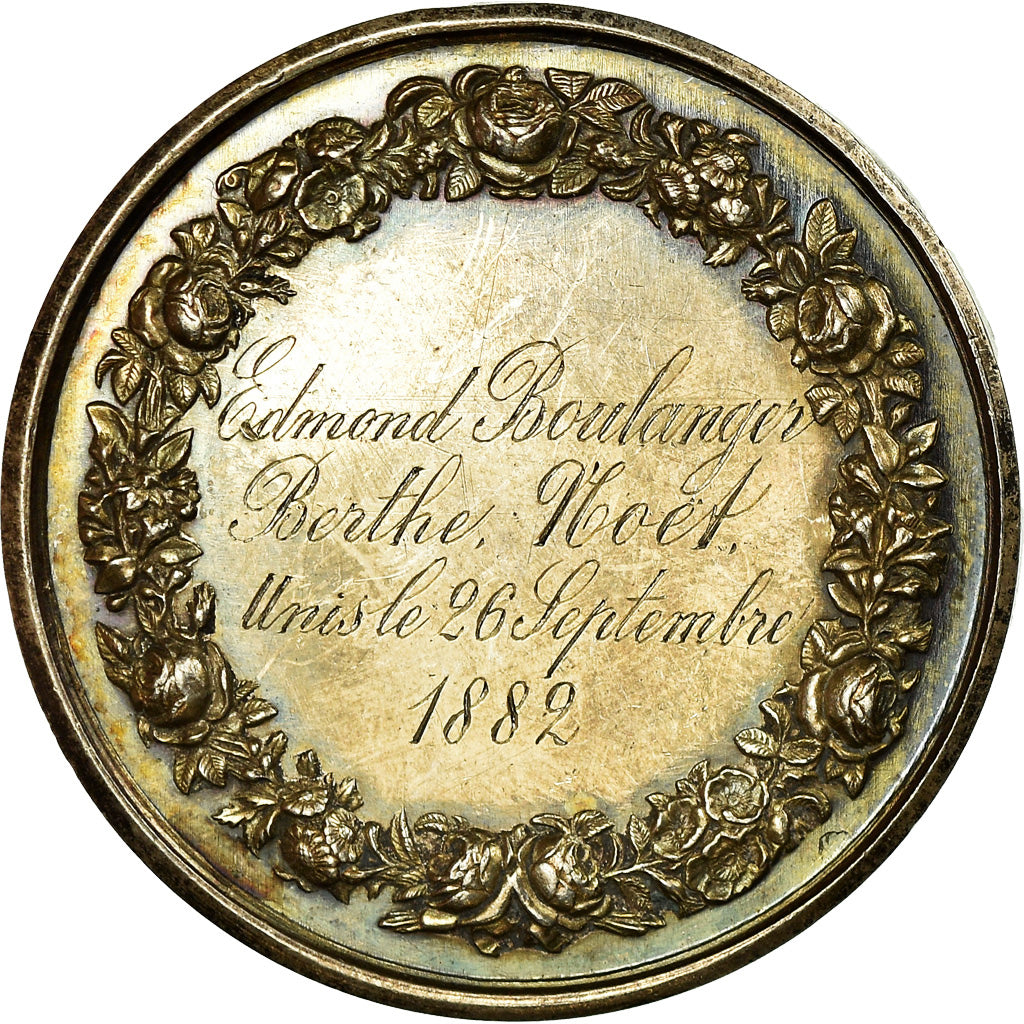 France, Médaille, Médaille de mariage, Religions & beliefs, 1882, Gayrard