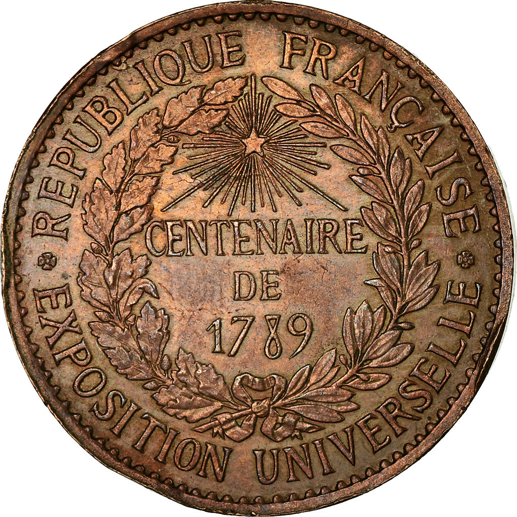 France, Medal, Exposition universelle de Paris, 1889, Barre, EF(40-45), Bronze