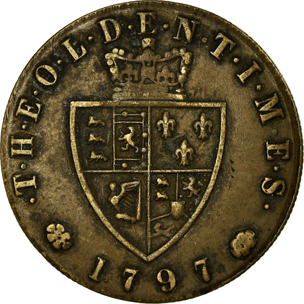 United Kingdom , Token, Georges IIII, 1797, AU(50-53), Brass
