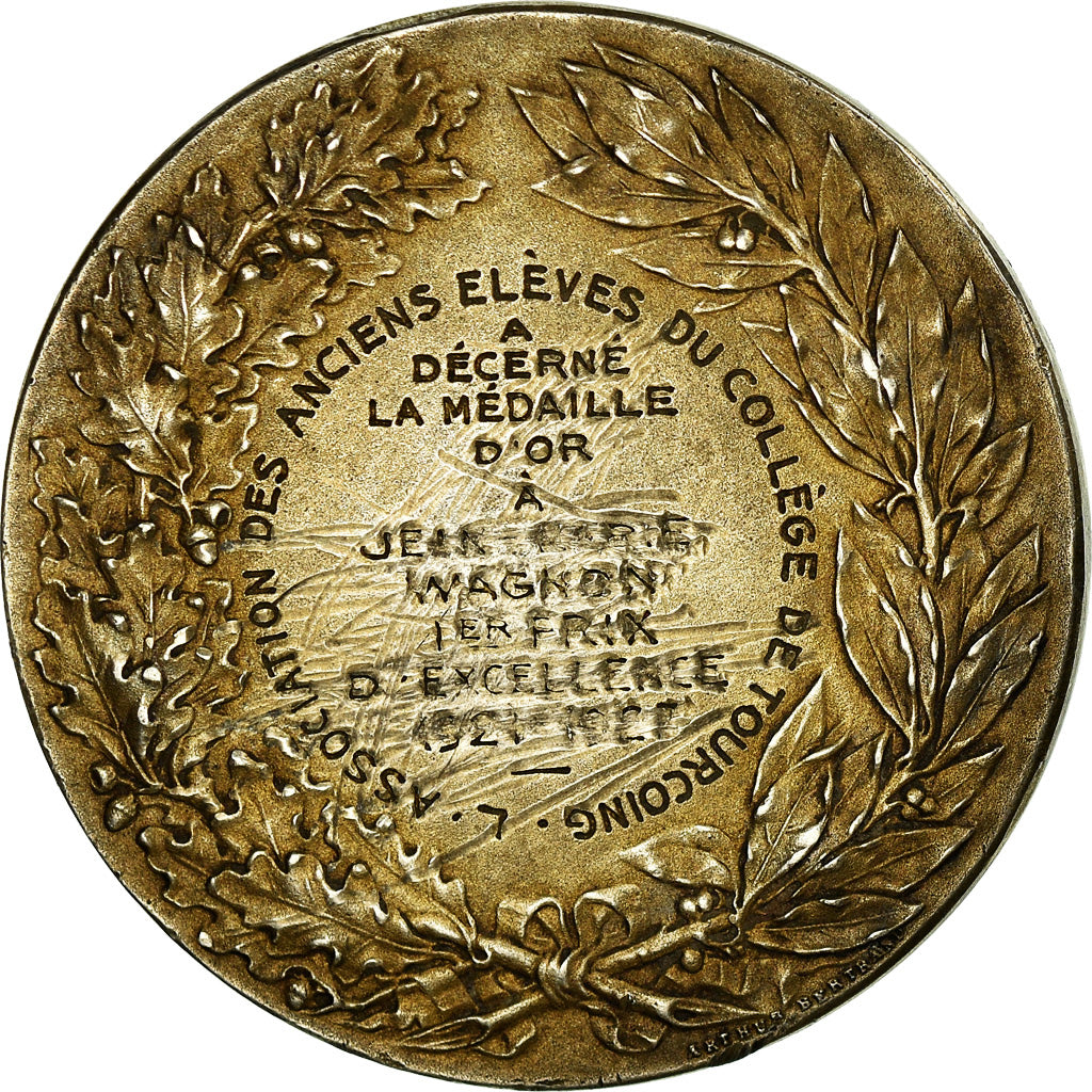 Francja, Medal, Association des Anciens Elèves du Collège de Tourcoing, 1927
