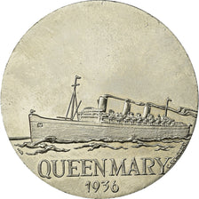 France, Médaille, Les Grands Transatlantiques, Queen Mary, C. Gondard, FDC