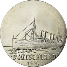France, Medal, Les Grands Transatlantiques, Deutschland, 1900, MS(63)