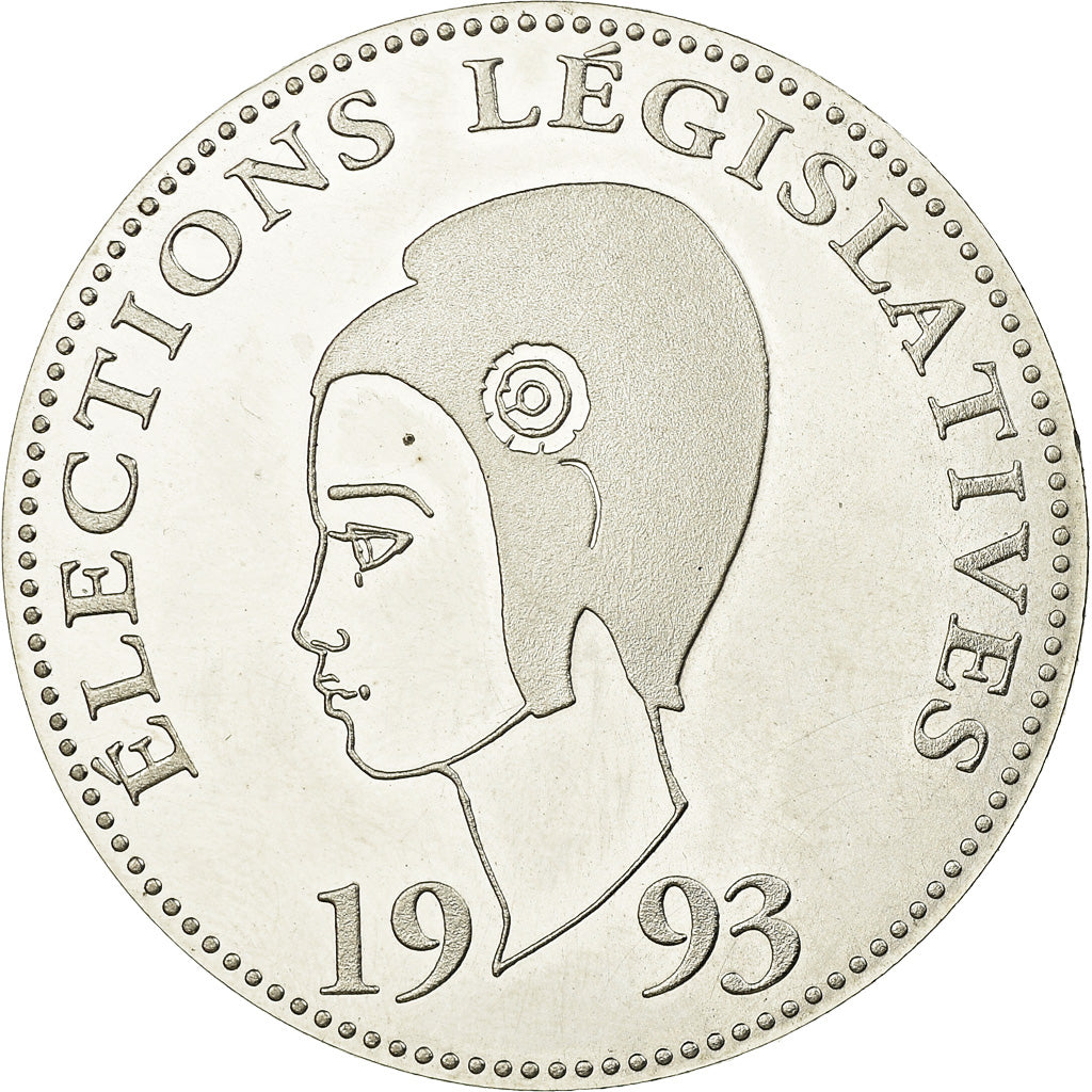 Francia, medaglia, Elections Législatives, Politics, Society, War, 1993, FDC