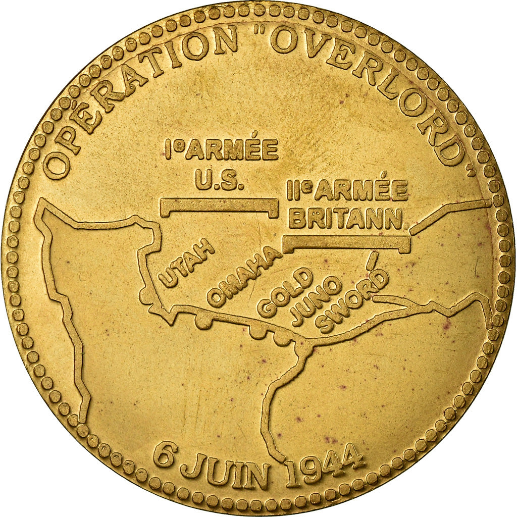France, Medal, Opération Overlord, 50ème Anniversaire du Débarquement, 1994