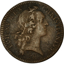 France, Jeton, Louis XV, Chambre aux Deniers, History, 1744, TB, Bronze