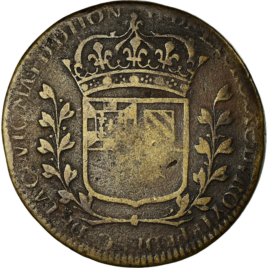 Francia, Token, Maires de Dijon, Hugues de la Croix, History, 1660, BC+, Cobre