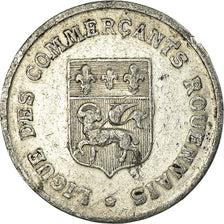 Moeda, França, Rouen, 10 Centimes, 1920, EF(40-45), Alumínio, Elie:15.2